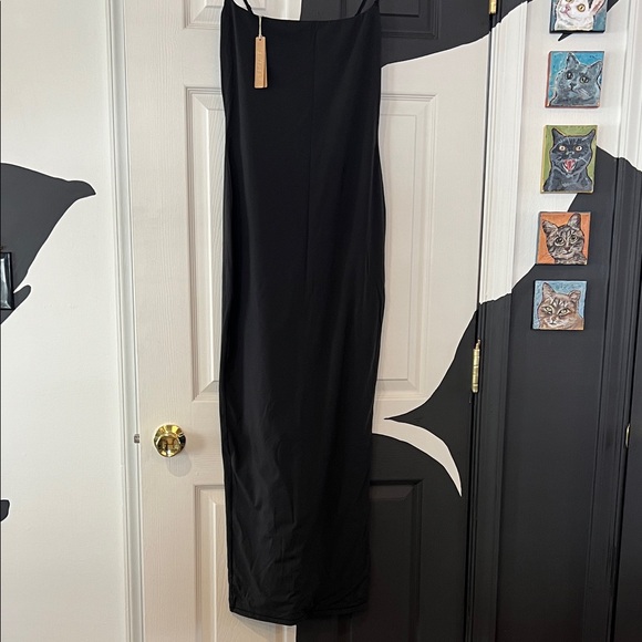SKIMS Black Maxi Slip Dress - Picture 2 of 5